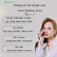 Kính áp tròng Clalen Vuticle 3 Months - GALAXY GRAY