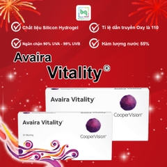 Kính áp tròng trong suốt Avaira Vitality