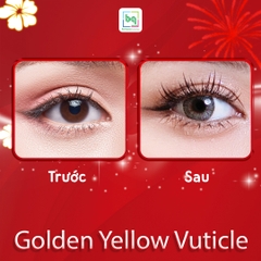 Kính áp tròng màu Golden Yellow Vuticle