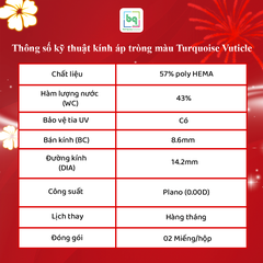 Kính áp tròng Turquoise Vuticle