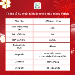 Kính áp tròng màu Black Vuticle