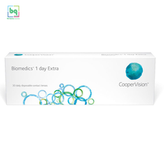 Kính áp tròng CooperVision Biomedics 1 Day Extra [Hộp 30 Lens]