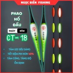 Phao hố đấu Điện ngày đêm Linh Long CT 18 tăm đèn LED