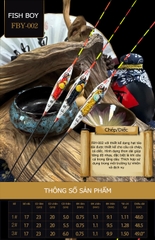 Phao Câu Đài Cao Cấp, Phao Lông Công Vẽ Tay Fish Boy FBY002