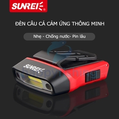 Đèn Đeo Đầu Câu Cá, Đèn Pin Đeo Đầu, Đèn Đội Đầu Cao Cấp Sunrei H100