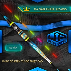Phao Cỏ Điện Tử Chuyên Cá Nhát, Phao Đèn Câu Đài Chuyên Rô Phi UKIYO UZ-050 (Du Tâm)