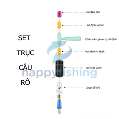 Bộ Sét Trục Câu Đài Chuyên Nghiệp Cho Cá Rô Phi, Cá Nhát AOHU