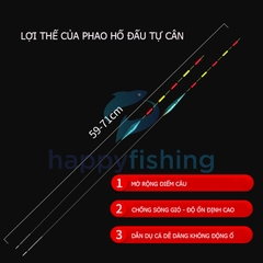 Phao Hố Đấu Săn Hàng, Phao Hố Đấu Tự Cân Chì, Phao Câu Trắm Đen FUYI