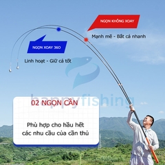 Cần Câu Carbon Siêu Nhẹ Siêu Cứng MC Phục Ma Liên Kích 6H- Bản Mới 2021 Chuyên Săn Hàng