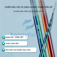 Cần Câu Tay, Cần Câu Đài JINQUAN Thần Vũ Kim Long Bản Nhẹ