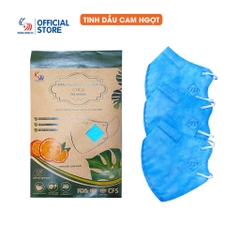 Khẩu trang y tế hương tinh dầu Cam ngọt Gold 3D Mask - Túi 5 cái