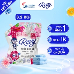 [NHẬN QUÀ KHI MUA] Nước giặt xả REVY - Hương Hoa Nắng - Túi 3.2kg