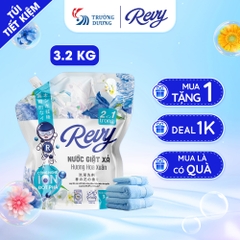 [NHẬN QUÀ KHI MUA] Nước giặt xả REVY - Hương Hoa Xuân - Túi 3.2kg
