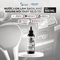 Nước ion làm sạch khử khuẩn nội thất xe ô tô I-ONCARE | 500ml & 100ml