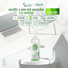 Nước ion xịt khuẩn cá nhân I-ONCARE | 100ml & 500ml