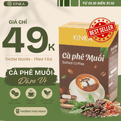 Cà Phê Muối Hòa Tan KINKA 180g (10 gói x 18g)