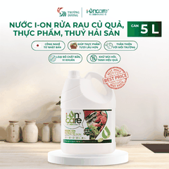 Nước ion rửa rau củ quả, thực phẩm, thuỷ hải sản I-ONCARE | 500ml, 1L, 5L