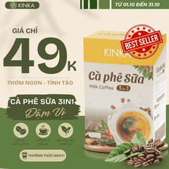 Cà Phê Sữa Hòa Tan KINKA 3in1 180g (10 Gói x 18g)