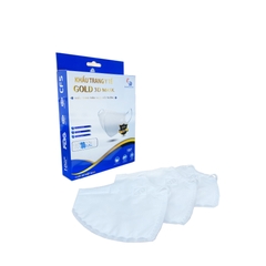 Khẩu trang y tế kháng khuẩn, lọc bụi mịn Gold 3D Mask - Hộp 10 cái