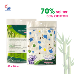 Khăn thấm sữa sợi tre cao cấp Safe Baby - 80x80cm