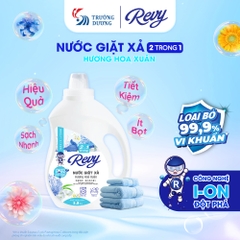 [NHẬN QUÀ KHI MUA] Nước giặt xả REVY - Hương Hoa Xuân - Túi 3.2kg