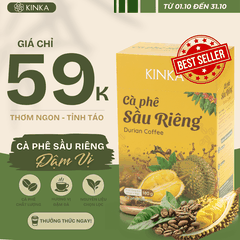 Cà Phê Sầu Riêng Hòa Tan KINKA 180g (10 Gói x 18g)