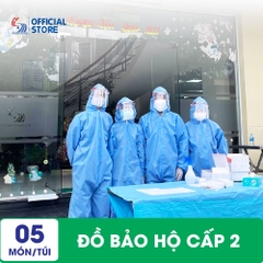Đồ bảo hộ phòng chống dịch cấp độ 2 Trường Dương - 5 món/túi