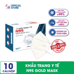 Khẩu trang y tế N95 Gold Mask - Hộp 10 cái