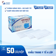 Khẩu trang y tế 4 lớp Trường Dương - Hộp 50 cái