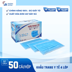Khẩu trang y tế 4 lớp Trường Dương - Hộp 50 cái