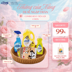Combo Dọn Nhà REVY Tiện lợi 4 món | Sạch Thơm Tiết Kiệm