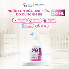 Nước ion rửa bình sữa, đồ dùng em bé I-ONCARE | 500ml, 1L, 5L
