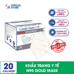 Khẩu trang y tế N95 Gold Mask - Hộp 20 cái