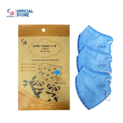 Khẩu trang y tế Gold 3D Mask Kids dành cho trẻ em - Túi 5 cái
