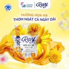 [NHẬN QUÀ KHI MUA] Nước giặt xả REVY - Hương Hoa Hạ - Túi 3.2kg