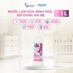 Nước ion rửa bình sữa, đồ dùng em bé I-ONCARE | 500ml, 1L, 5L