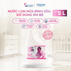 Nước ion rửa bình sữa, đồ dùng em bé I-ONCARE | 500ml, 1L, 5L