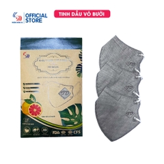 Khẩu trang y tế hương Vỏ Bưởi Gold 3D Mask - Túi 5 cái