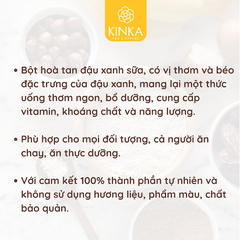Bột hoà tan đậu xanh sữa KINKA 255g (15 gói x 17g)