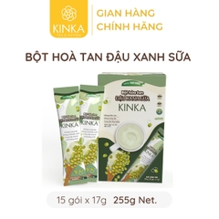 Bột hoà tan đậu xanh sữa KINKA 255g (15 gói x 17g)