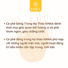 Cà phê Đông Trùng Hạ Thảo KINKA 180g (10 gói x 18g)