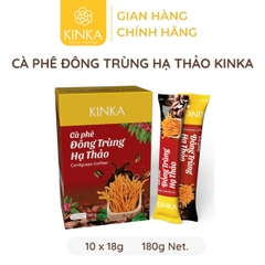 Cà phê Đông Trùng Hạ Thảo KINKA 180g (10 gói x 18g)