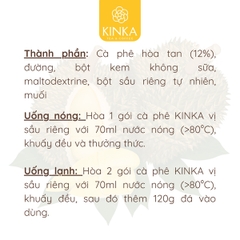Cà phê Sầu riêng KINKA 180g (10 gói x 18g)