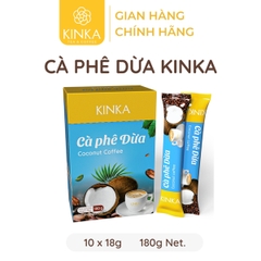 Cà phê Dừa KINKA 180g (10 gói x 18g)