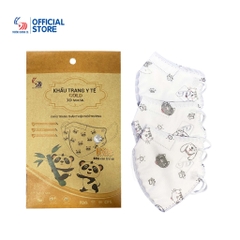 Khẩu trang y tế Gold 3D Mask Kids dành cho trẻ em - Túi 5 cái