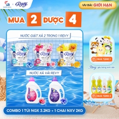 Combo Giặt Xả REVY Toàn Diện 3.2kg & 2kg | Tiết Kiệm Tối Ưu