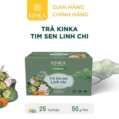 Trà tim sen linh chi túi lọc - 2g x 25 gói