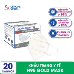 Khẩu trang y tế N95 Gold Mask - Hộp 20 cái