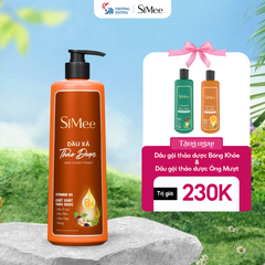 Dầu Xả Thảo Dược SiMee Chai 600ml - Mềm Mượt Suôn Tóc Cung Cấp Độ Ẩm Tóc Vào Nếp Mềm Mại Với Vitamin B5 & Chiết Xuất Thảo Dược