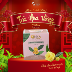 Calmellia - Trà Hoa Vàng Gia Lai & Tim Sen | 40 g (20 gói x 2g) 